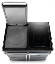 Piano de cuisson 100cm Rayburn Ranger 3 fours / Plaque de cuisson fonte + 2 induction Lin - AGA Réf. RRE100-3ILIN