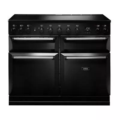 Piano de cuisson 110cm Master Chef Deluxe 2 fours XXL  / 5 foyers induction Noir - AGA R�f. MDX110EIBLK