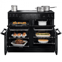 Piano de cuisson 110cm Master Chef Deluxe 2 fours XXL / 5 foyers induction Anthracite - AGA Réf. MDX110EIPWT