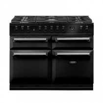 Piano de cuisson 110cm Master Chez Deluxe mixte 2 fours XXL /  5 foyers gaz Noir - AGA Réf. MDX110DFBLK / -EU