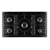 Piano de cuisson 110cm Master Chez Deluxe mixte 2 fours XXL /  5 foyers gaz Noir - AGA Réf. MDX110DFBLK / -EU