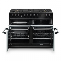 Piano de cuisson 110cm Master Chez Deluxe mixte 2 fours XXL /  5 foyers gaz Noir - AGA Réf. MDX110DFBLK / -EU