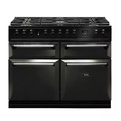 Piano de cuisson 110cm Master Chez Deluxe mixte 2 fours XXL / 5 foyers gaz Anthracite - AGA R�f. MDX110DFPWT / -EU