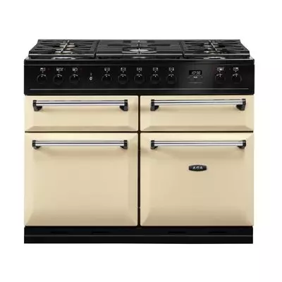 Piano de cuisson 110cm Master Chez Deluxe mixte 2 fours XXL / 5 foyers gaz Cr�me - AGA R�f. MDX110DFCRM / -EU