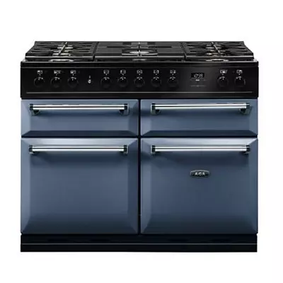 Piano de cuisson 110cm Master Chez Deluxe mixte 2 fours XXL / 5 foyers gaz Darmouth Blue - AGA R�f. MDX110DFDAR/-EU