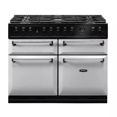 Piano de cuisson 110cm Master Chez Deluxe mixte 2 fours XXL / 5 foyers gaz Gris Perle - AGA R�f. MDX110DFPAS / -EU