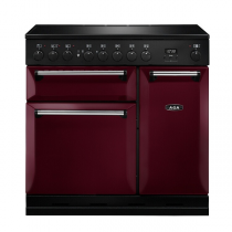 Piano de cuisson 90c Master Chef Deluxe 2 fours + grill / 5 foyers induction Rouge Airelle - AGA Réf. MDX90EICBY