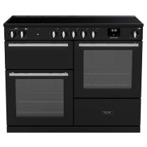 Piano de cuisson Infusion 110cm 2 fours + 1 grill / 5 foyers induction Charbon mat satiné - Falcon Réf. INFO110EIPCBL/CM-E1