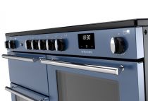 Piano de cuisson Infusion 110cm 2 fours + 1 grill / 5 foyers induction Roche bleue / Chromé  - Falcon Réf. INFO110EIPSTB/CM-E1