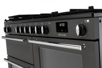 Piano de cuisson Infusion 110cm mixte 2 fours + 1 grill / 6 foyers gaz Ardoise Chromé - Falcon Réf. INFO110DFPSLT/CM-E1