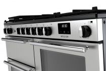 Piano de cuisson Infusion 110cm mixte 2 fours + 1 grill / 6 foyers gaz Inox Chromé - Falcon Réf. INFO110DFSTST/CM-E1