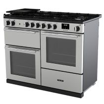 Piano de cuisson Infusion 110cm mixte 2 fours + 1 grill / 6 foyers gaz Inox Chromé - Falcon Réf. INFO110DFSTST/CM-E1