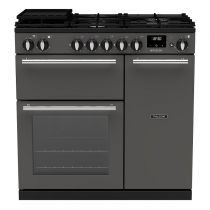 Piano de cuisson Infusion 90cm 2 fours + 1 grill / 5 foyers gaz Ardoise Chromé - Falcon Réf. INF90DFPSLT/CM-E1