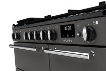 Piano de cuisson Infusion 90cm 2 fours + 1 grill / 5 foyers gaz Ardoise Chromé - Falcon Réf. INF90DFPSLT/CM-E1