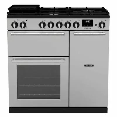 Piano de cuisson Infusion 90cm 2 fours + 1 grill / 5 foyers gaz Inox Chrom� - Falcon R�f. INF90DFSTST/CM-E1