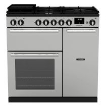 Piano de cuisson Infusion 90cm 2 fours + 1 grill / 5 foyers gaz Inox Chromé - Falcon Réf. INF90DFSTST/CM-E1