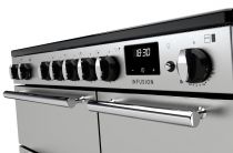 Piano de cuisson Infusion 90cm 2 fours + 1 grill / 5 foyers induction Inox / Chromé - Falcon Réf. INF90EISTST/CM-E1