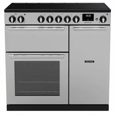 Piano de cuisson Infusion 90cm 2 fours + 1 grill / 5 foyers induction Inox / Chrom� - Falcon R�f. INF90EISTST/CM-E1
