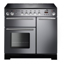 Piano de cuisson Infusion 90cm 2 fours + 1 grill / 5 foyers induction Inox - Falcon Réf. INF90EISS/-EU