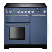 Piano de cuisson Infusion 90cm 2 fours + 1 grill / 5 foyers induction Roche bleue - Falcon Réf. INF90EISB/-EU