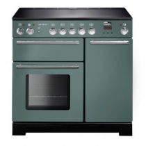 Piano de cuisson Infusion 90cm 2 fours + 1 grill / 5 foyers induction Vert minéral mat - Falcon Réf. INF90EIMG/-EU