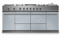 Piano de cuisson Lacanche Cluny 1800 Modern 1 four gaz + 1 four multifonction / plaque de cuisson tradition 2 feux gaz + 1 plaqu