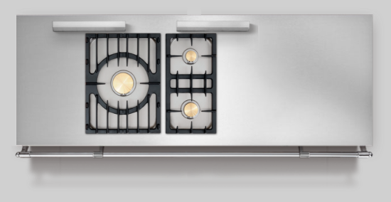 Piano de cuisson Lacanche Sully 1800-G Modern 2 fours électrique / 3 feux  gaz - 24 coloris au choix