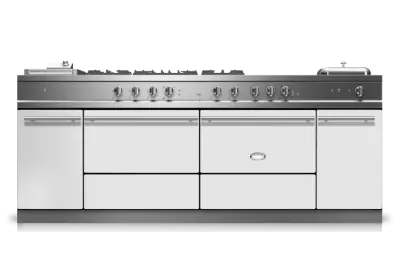 Piano de cuisson Lacanche Sully 2200 Modern 1 four gaz + 1 four multifonction / plaque de cuisson classique 3 feux gaz - 24 colo