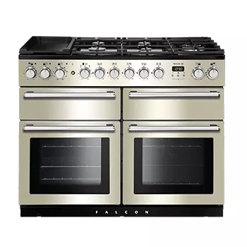 Piano de cuisson Nexus SE 110cm 3 fours �lectriques / 5 foyers gaz + 2 radiant Ivoire - FALCON R�f. NEXSE110DFIV/C-EU