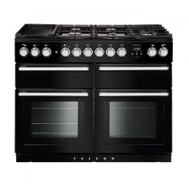 Piano de cuisson Nexus SE 110cm 3 fours électriques / 5 foyers gaz + 2 radiant Noir - FALCON Réf. NEXSE110DFBL/C-EU