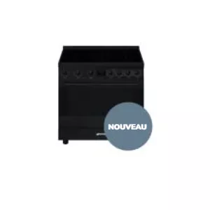 Piano de cuisson Sinfonia 90cm 1 four �lectrique / 5 foyers induction A Noir mat - SMEG Elite R�f. C9IPN2