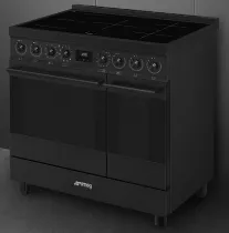 Piano de cuisson Sinfonia 90cm 2 fours &eacute;lectriques / 5 foyers induction A Noir mat - SMEG Elite R&eacute;f. C9IPN2