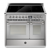 Piano de cuisson STEEL Ascot 100cm AQ10SF-5FI 1 four combi steam + 1 four traditionnel / 4 gaz + barbecue en finition inox