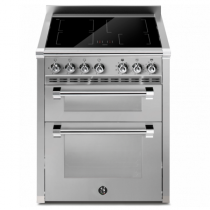 Piano de cuisson STEEL Ascot 70/2 70cm AQ7SF-4I 1 four combi steam + 1 four pizza/grill / 4 foyers induction en finition inox