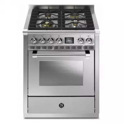 Piano de cuisson STEEL Ascot 70cm AQ7S-4 1 four combi steam / 4 foyers gaz en finition inox (autres coloris en option)