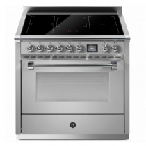 Piano de cuisson STEEL Ascot 90cm AQ9S-5FI 1 four combi steam / 4 foyers induction en finition inox 