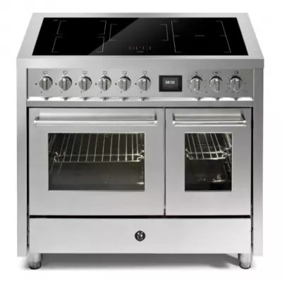 Piano de cuisson STEEL Enfasi 100cm EQ10FF-5FIW 1 four multifonction + 1 four traditionnel / 6 zones induction en finition inox