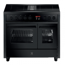 Piano de cuisson STEEL Enfasi Mistral All Black 100cm EQ10FF-4FIKW NF 1 four multifonction + 1 four traditionnel / table de cuis