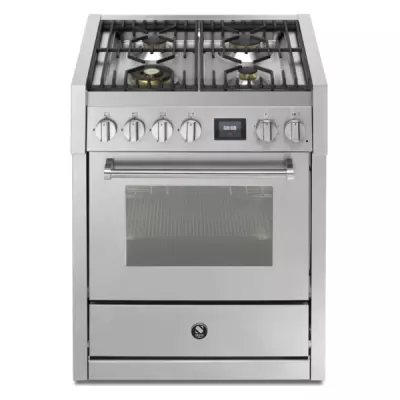 Piano de cuisson STEEL Genesi 70cm GQ7S-4 1 four combi steam / 4 foyers gaz en finition inox (autres coloris en option)