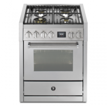 Piano de cuisson STEEL Genesi 70cm GQ7S-4 1 four combi steam / 4 foyers gaz en finition inox (autres coloris en option)