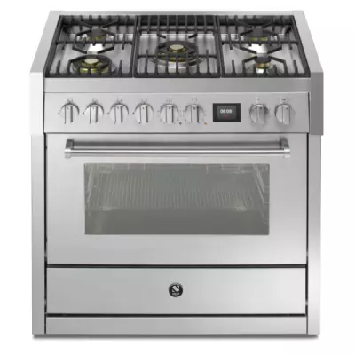 Piano de cuisson STEEL Genesi 90cm GQ9S-4M 1 four combi steam / 5 foyers gaz en finition inox (autres coloris en option)
