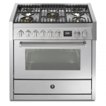Piano de cuisson STEEL Genesi 90cm GQ9S-4M 1 four combi steam / 5 foyers gaz en finition inox (autres coloris en option)