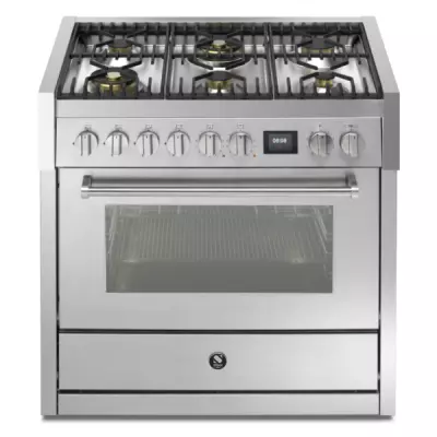 Piano de cuisson STEEL Genesi 90cm GQ9S-6W 1 four combi steam / 6 foyers gaz en finition inox (autres coloris en option)