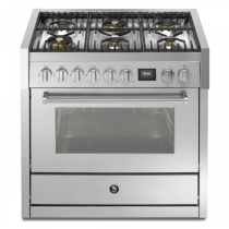 Piano de cuisson STEEL Genesi 90cm GQ9S-6W 1 four combi steam / 6 foyers gaz en finition inox (autres coloris en option)