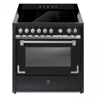 Piano de cuisson STEEL Oxford 90cm X9F-5FIW 1 four multifonction / 5 zones induction noir mat (autres coloris en option)