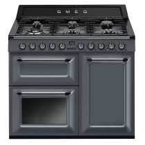 Piano de cuisson Victoria 100cm 2 fours électriques + 1 gril / 6 foyers gaz Gris ardoise - SMEG Elite Réf. TR103GR