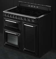 Piano de cuisson Victoria 100cm 2 fours électriques + 1 grill / 5 foyers induction Noir - SMEG Réf. TR103IBL