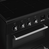 Piano de cuisson Victoria 90cm 3 fours / 6 induction Noir - SMEG Réf. CX93IMBL
