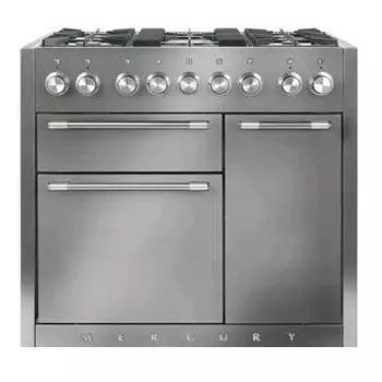 Piano MERCURY 100cm 2 fours �lectriques / 5 foyers gaz Inox - FALCON R�f. MCY1000DFSS/-EU