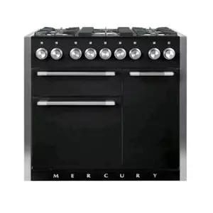 Piano MERCURY 100cm 2 fours �lectriques / 5 foyers gaz Noir brillant - FALCON R�f. MCY1000DFGB/-EU
